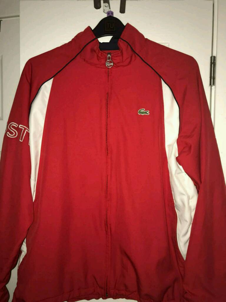 mens lacoste tracksuit top